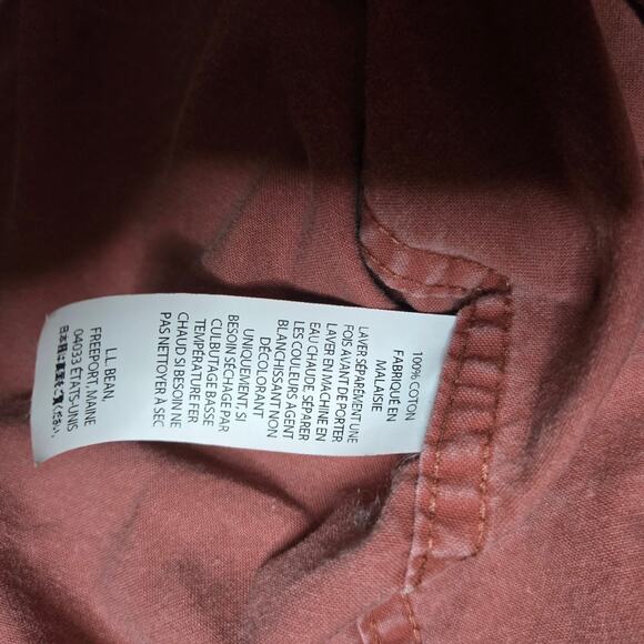 L.L. Bean Traditional Fit Button Down Shirt Long Sleeve Mens Large Tall 0699 - Picture 7 of 8